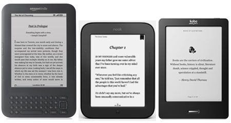 Comparing the Latest E-Readers: Kindle vs. Nook vs. Kobo